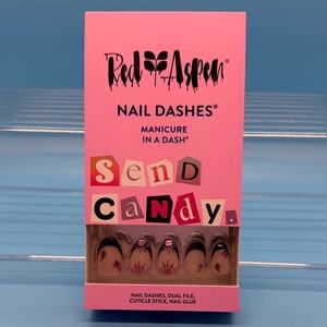Red Aspen Nail Dashes - Send Candy Press-On Nails